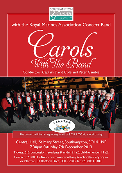 Carols with the band Choral Soc 7.12.13